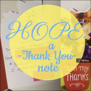 Hope: A Thank You Note